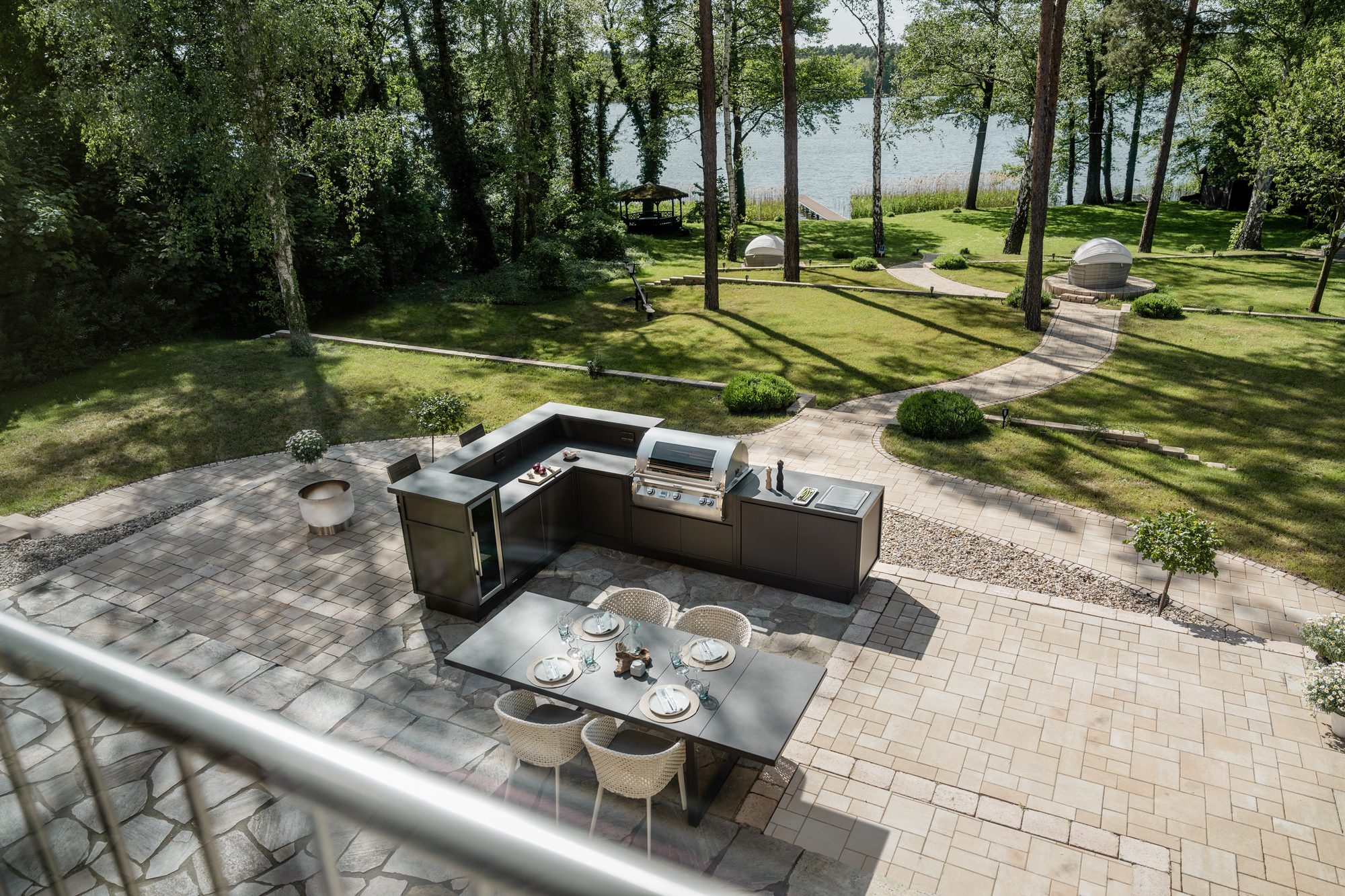 burn outdoor kitchen burn-outdoorkueche-garten